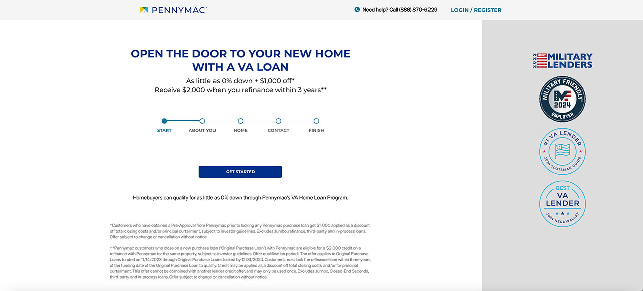 Pennymac VA Landing Page